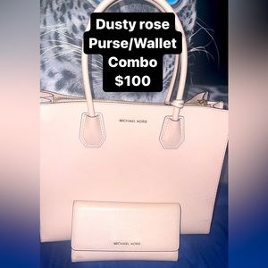 Michael kors tote & wallet